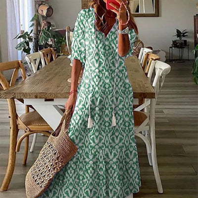 Annemarije™ | Boho Bauchbedeckendes Kleid