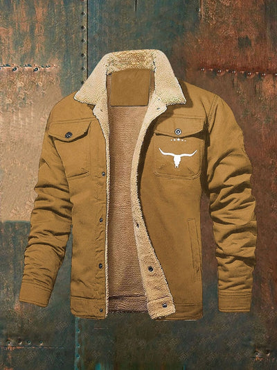 Marco® | Herren Retro Western Winter Fleecejacke