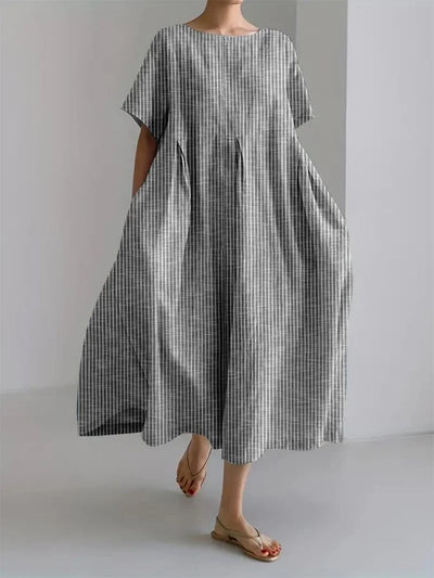 BIANCA | Lässiges Langarmkleid im Retro-Stil Komfortabel, Ideal für Alle Anlässe