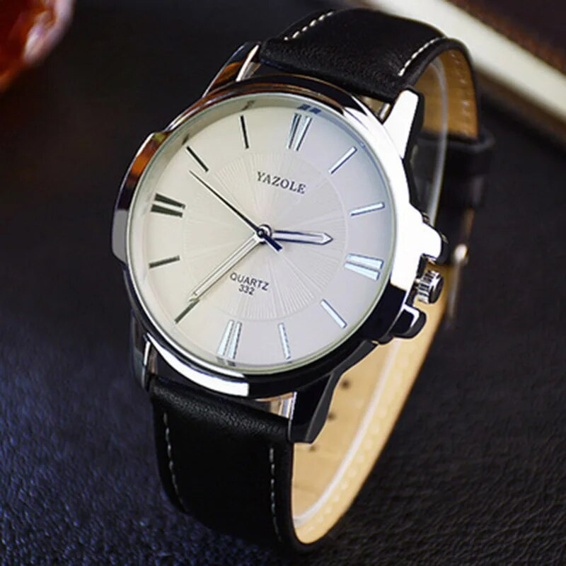 Arno® | Luxuriöse Blaues Glas Lederuhr™