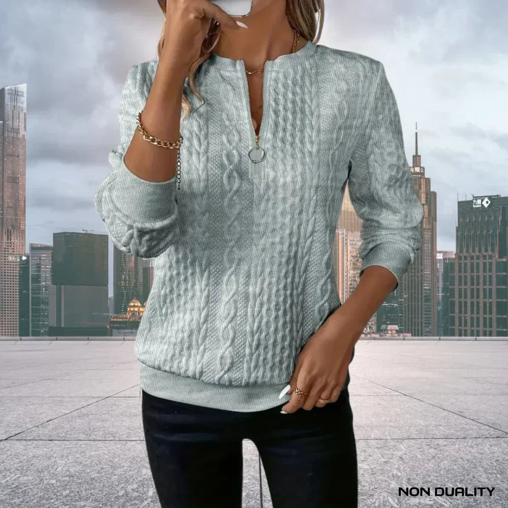 Liesbeth® | Non-Dualität Zip-Up Sweatshirt