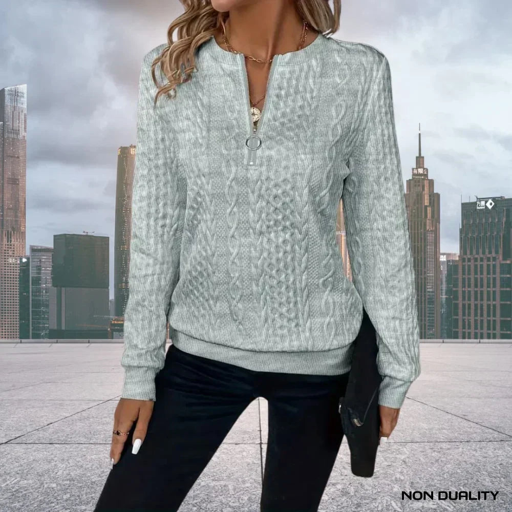 Liesbeth® | Non-Dualität Zip-Up Sweatshirt
