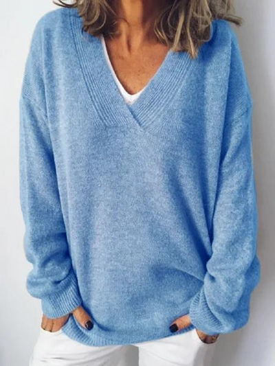 Monika® | V-Ausschnitt Cashmere Pullover