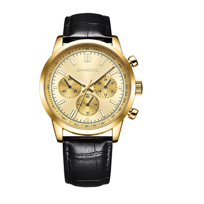 Alfred® | Militär Sport Casual Leder Quarz Uhr