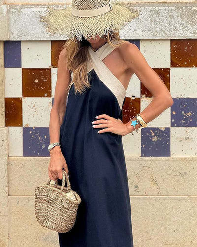 Ilona - Elegantes Kleid mit Crossover-Ausschnitt