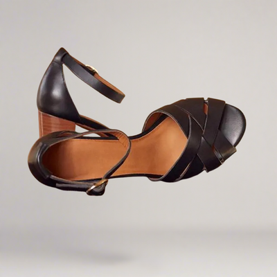 Paula® | Handgefertigte Sandalen mit Keilabsatz