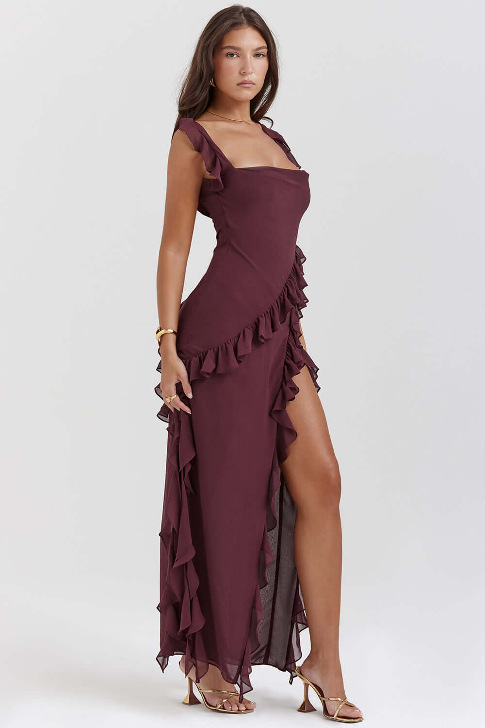 Carmen - Elegantes Rüschenkleid