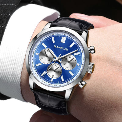 Alfred® | Militär Sport Casual Leder Quarz Uhr