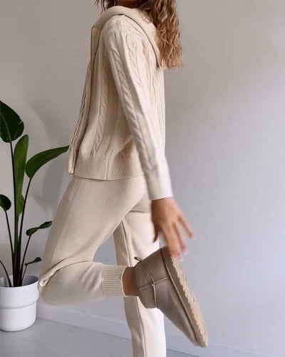 Ania® | Lässiges Twist-Jacquard-Zweiteiler-Set