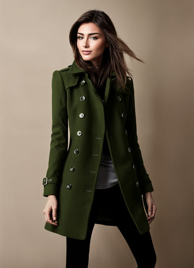 Ilaria® | Trenchcoat mit doppelter Knopfleiste Linda