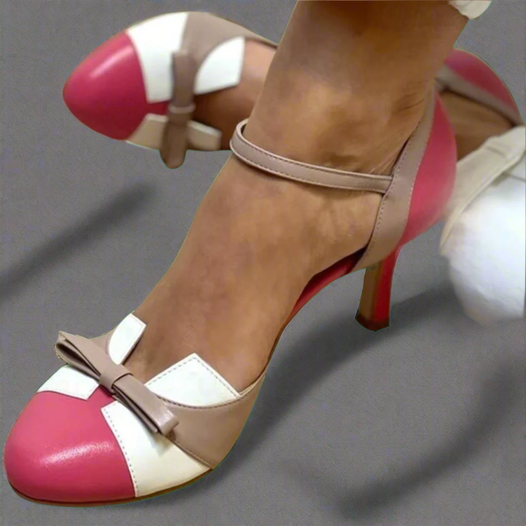 Bellarosa | Bunte Sandalen mit Knoten und Riemen, runder Zehenbereich