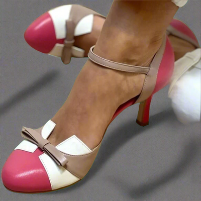 Bellarosa | Bunte Sandalen mit Knoten und Riemen, runder Zehenbereich