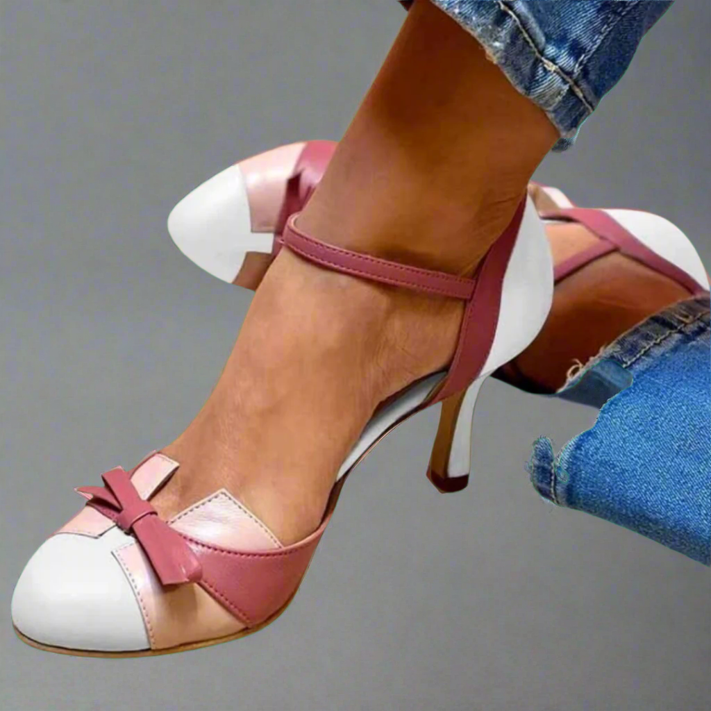 Bellarosa | Bunte Sandalen mit Knoten und Riemen, runder Zehenbereich