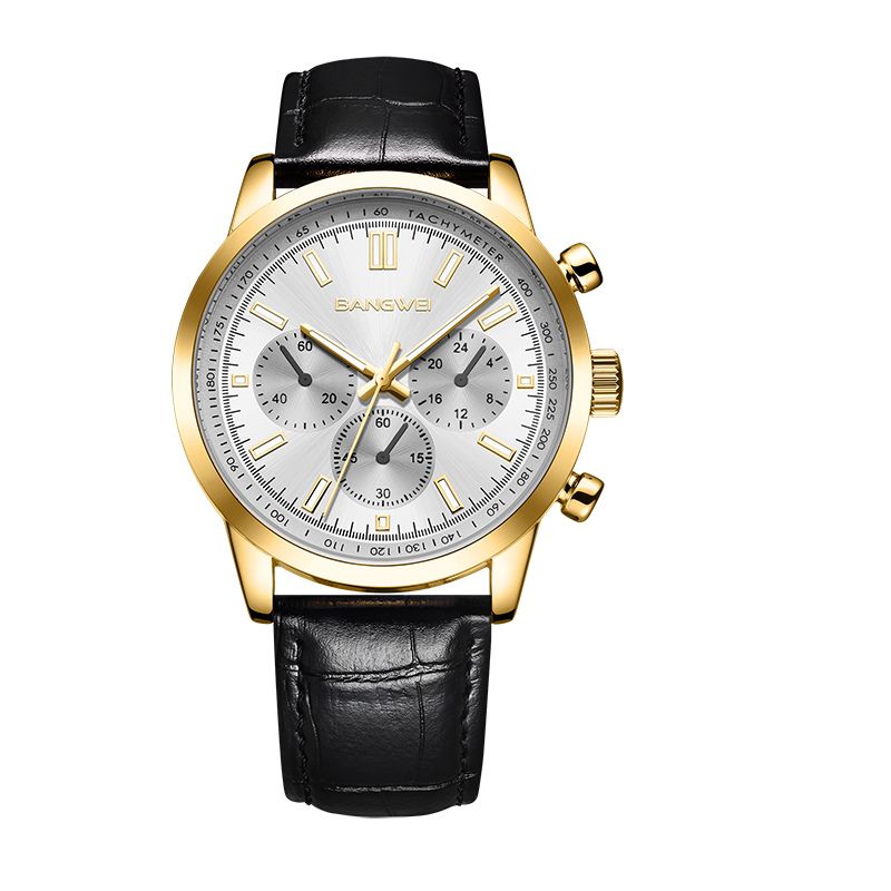 Alfred® | Militär Sport Casual Leder Quarz Uhr