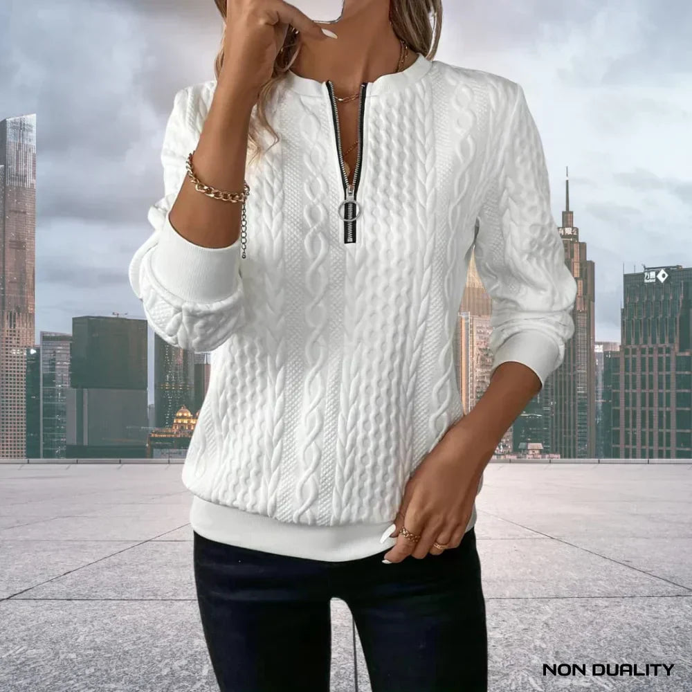 Liesbeth® | Non-Dualität Zip-Up Sweatshirt