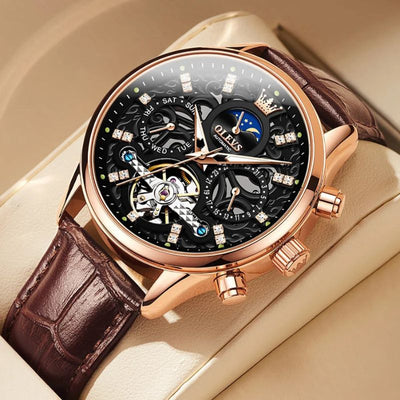 Fritz® | Automatische Mechanische Uhr mit Lederarmband™