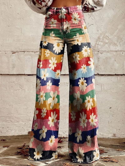 Aurelie® | Retro Blumenhosen