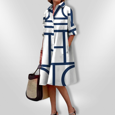 Niva® | Midikleid mit geometrischem Muster