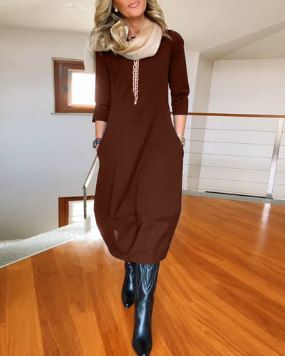 Ellie - Elegantes Midi-Kleid