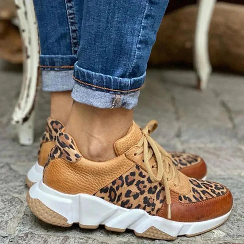 Liva® | Bequeme Leoparden-Sneaker