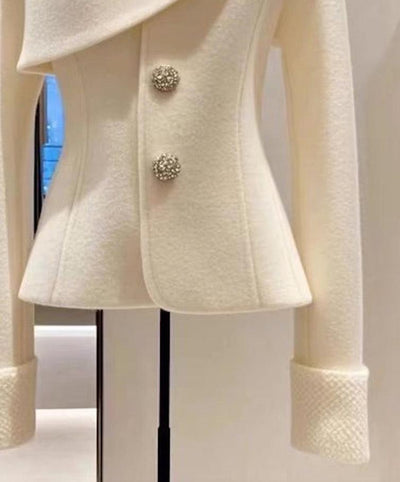 Alessandra® | Bequemer Weißer Pullover mit langen Ärmeln