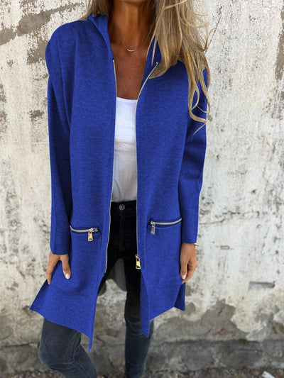 Lena® | Langärmliger Cardigan mit Reißverschluss