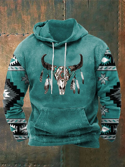 Nico® | Fleece-Stoff Western-Print Hoodie