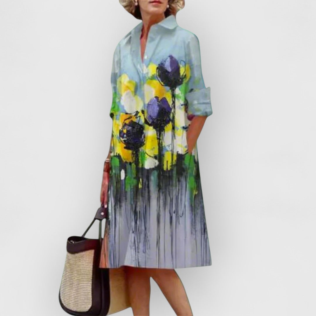 Elenora® | florales elegantes Kleid