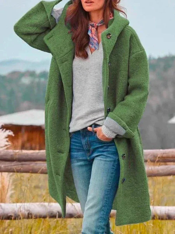 Amelie® | bequemer Wintermantel mit Knöpfen