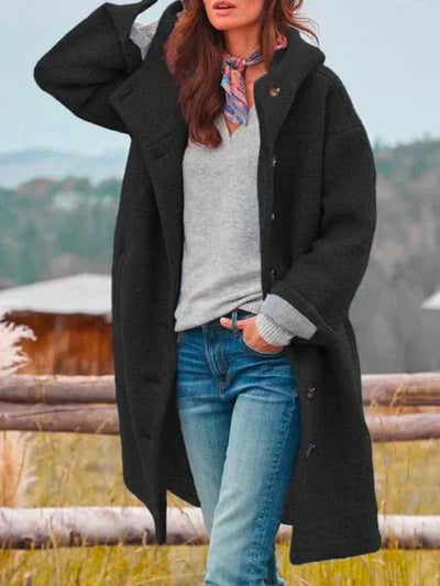 Amelie® | bequemer Wintermantel mit Knöpfen