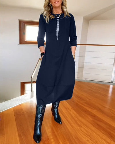 Ellie - Elegantes Midi-Kleid