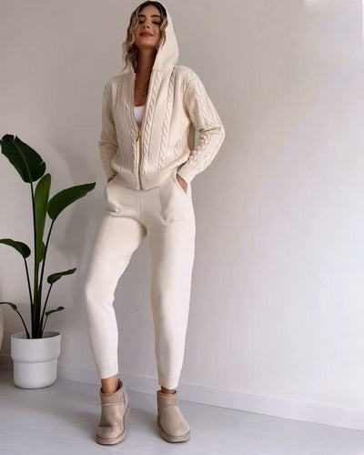 Ania® | Lässiges Twist-Jacquard-Zweiteiler-Set