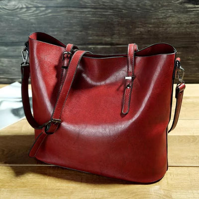 RINA® | Vintage-Ledertasche mit Schulterriemen