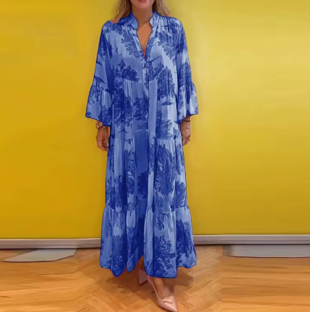 Emilie - Elegantes geblümtes Kleid
