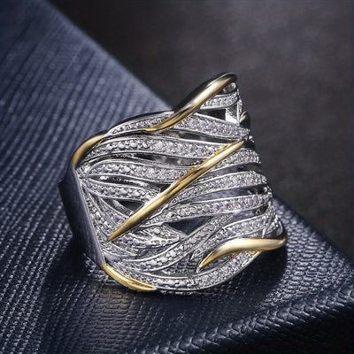 Elva® | Eleganter mehrlagiger gedrehter Ring