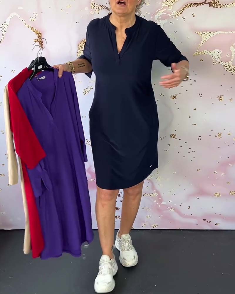 Lily - Vielseitiges Poloshirt-Kleid