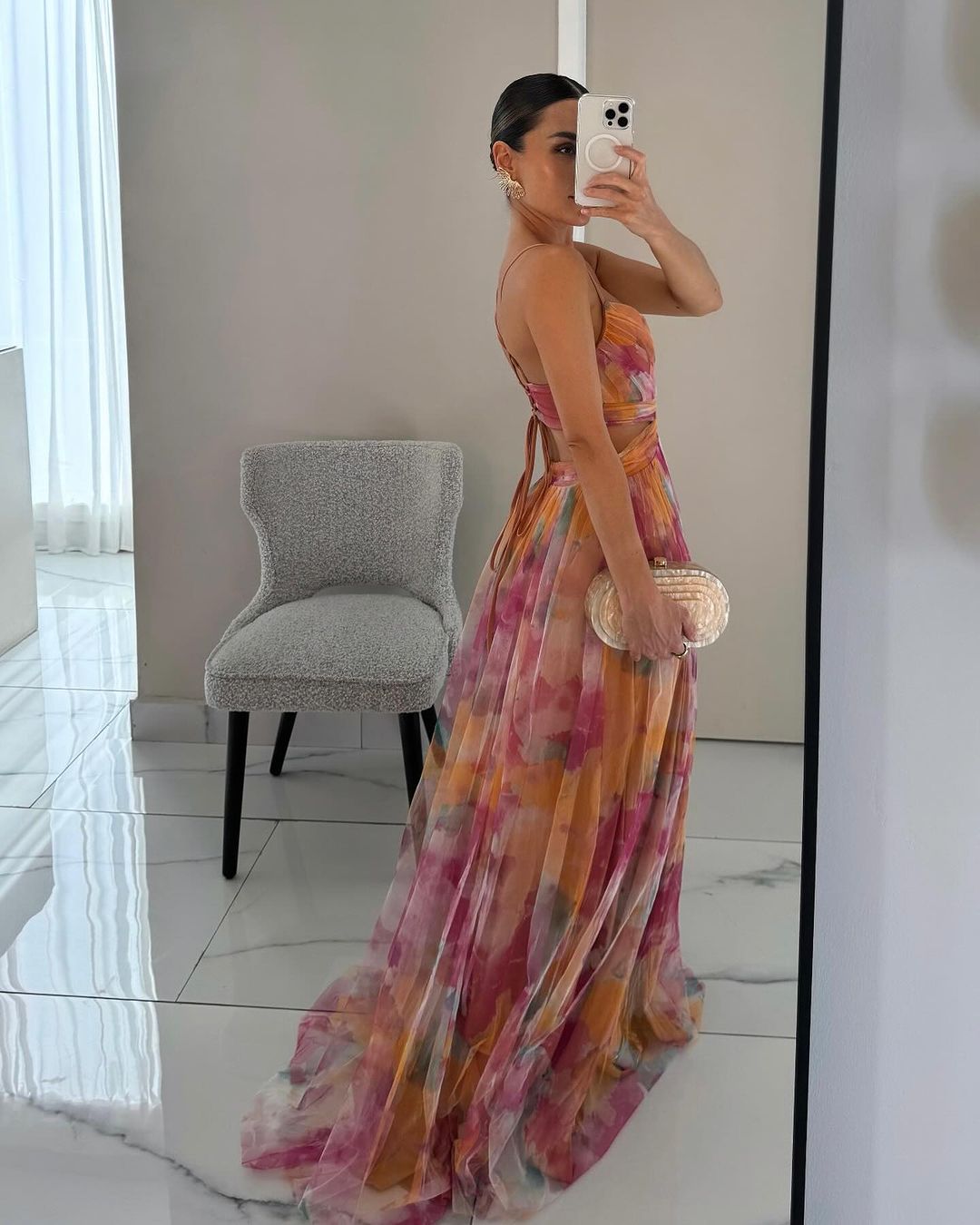 Valentina - Bezauberndes Maxikleid mit Blumendruck