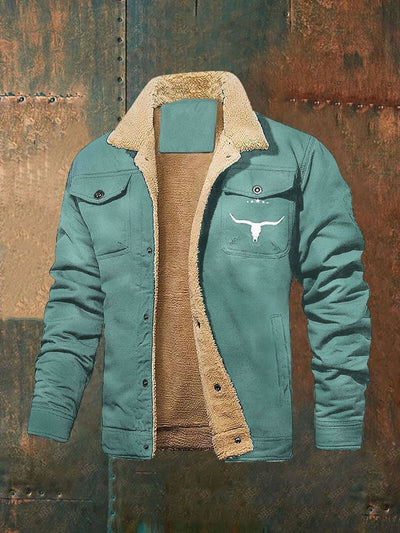 Marco® | Herren Retro Western Winter Fleecejacke