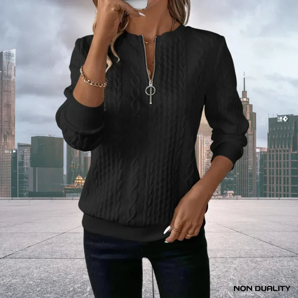 Liesbeth® | Non-Dualität Zip-Up Sweatshirt
