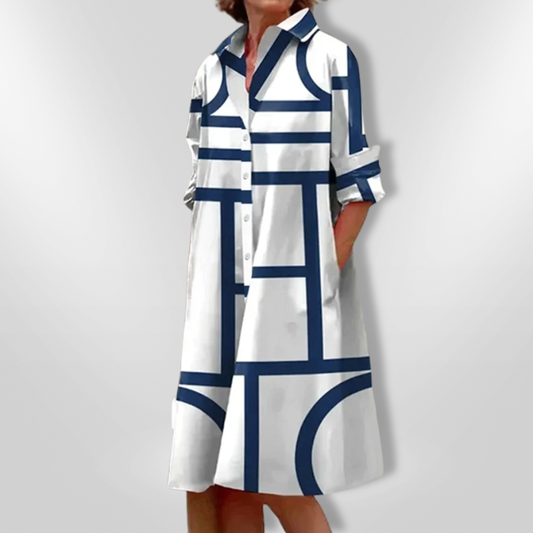 Niva® | Midikleid mit geometrischem Muster