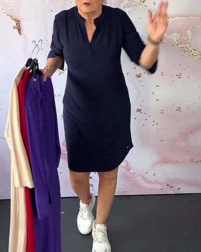 Lily - Vielseitiges Poloshirt-Kleid