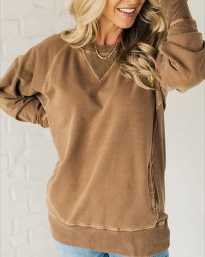 Karla® | Gerippter Pullover mit Taschen