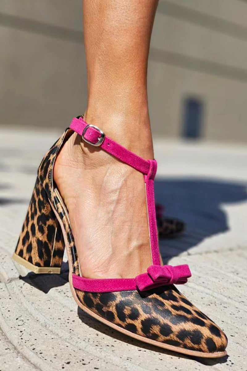 Verena® | Grüne Sandalen mit Leopardmuster und Farbakzent