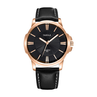 Arno® | Luxuriöse Blaues Glas Lederuhr™