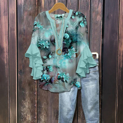 Carlotta® | florale Chiffonbluse