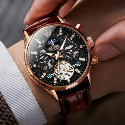 Fritz® | Automatische Mechanische Uhr mit Lederarmband™