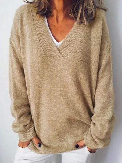 Monika® | V-Ausschnitt Cashmere Pullover