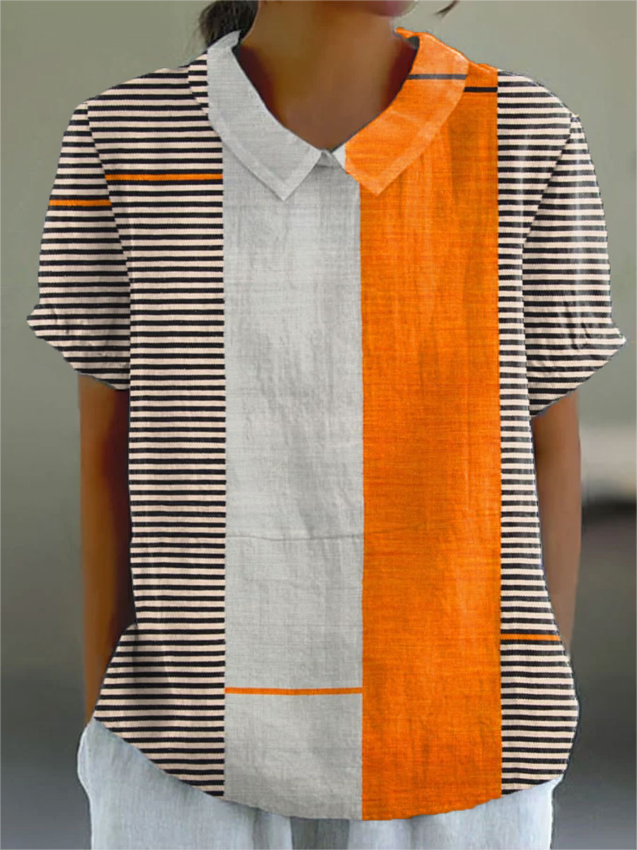 Paula® | Gestreiftes Farbblock-Shirt