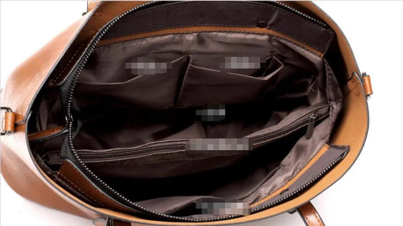 RINA® | Vintage-Ledertasche mit Schulterriemen