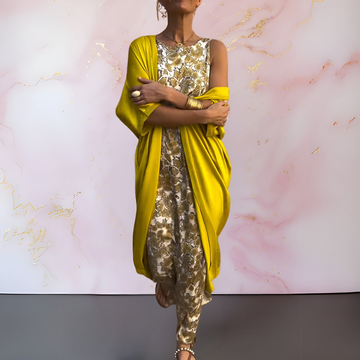 Vina® | Elegantes Kleid mit Weste